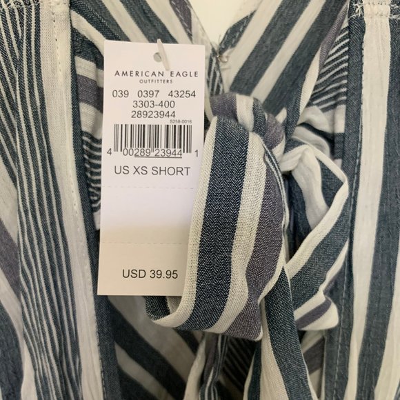 AE Striped Strappy Romper - Picture 5 of 5